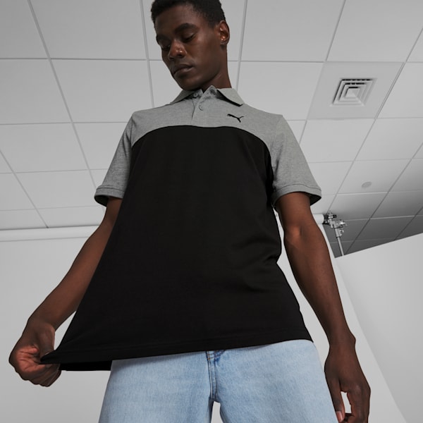 Polo Essential+ Block Homme, PUMA Black, extralarge
