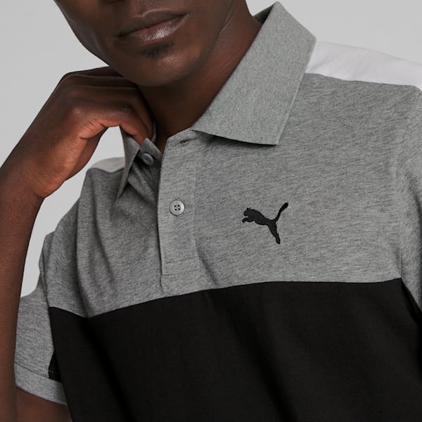 Essential+ Block Men's Polo, PUMA Black, extralarge