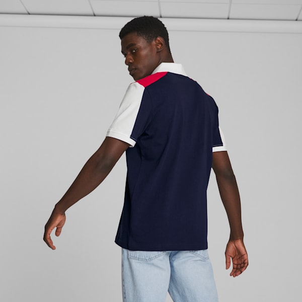 Essential+ Block Men's Polo, PUMA Navy, extralarge