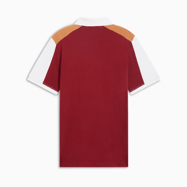 Polo de hombre Essential+ Block, Intense Red, extralarge