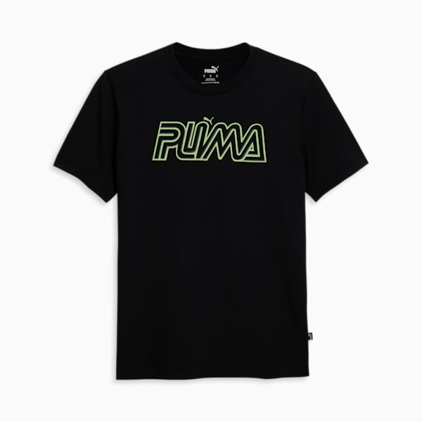 Camiseta estampada para hombre PUMA, PUMA Black, extralarge