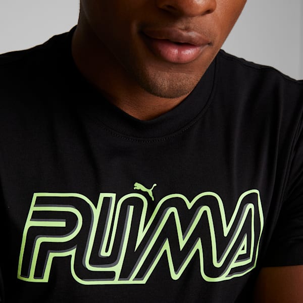 Men's PUMA Graphic Tee, PUMA Black, extralarge