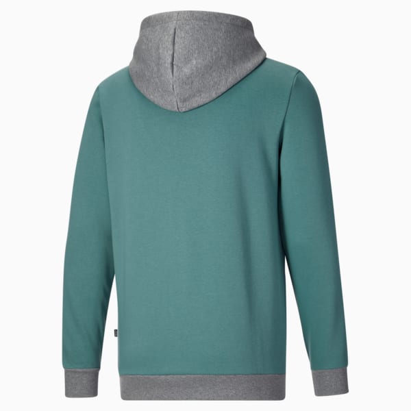 Colorblock Men's Hoodie, Adriatic, extralarge