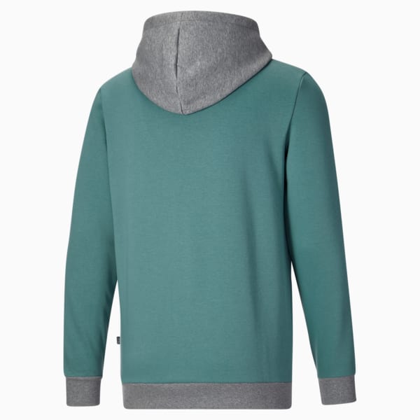 Sudadera con capucha para hombre Colorblock, Adriatic, extralarge