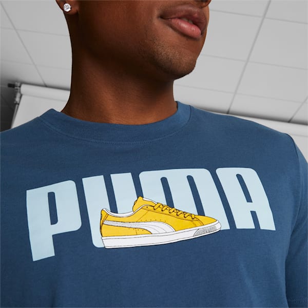 PUMA Sneaker Men's Tee, Inky Blue, extralarge