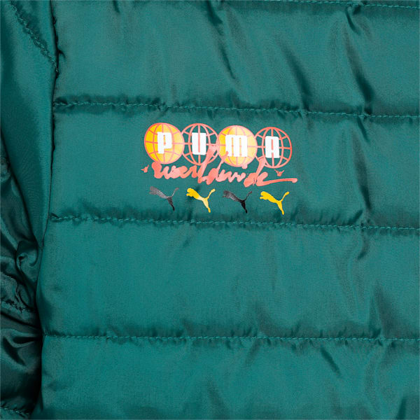 PUMA x Worldwide Boy's Light Jacket, Malachite, extralarge-IND