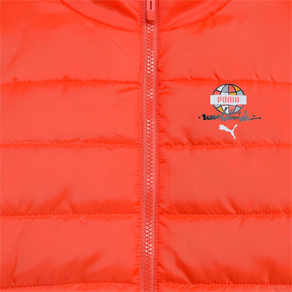 PUMA x Worldwide Boy's Light Jacket, Hot Heat, extralarge-IND