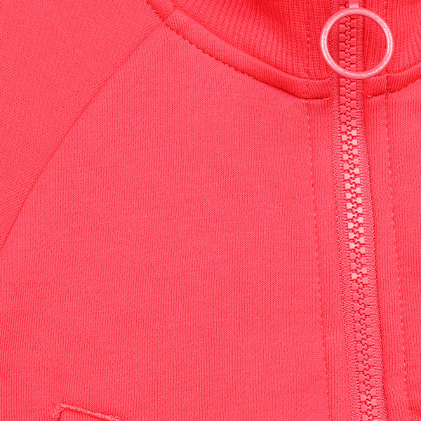Super Girl's Knitted Jacket, Electric Blush, extralarge-IND