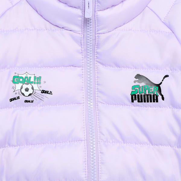 Super Girl's Padded Jacket, Vivid Violet, extralarge-IND