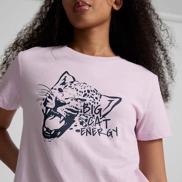 Big Cat Energy Women's Tee, Grape Mist, extralarge