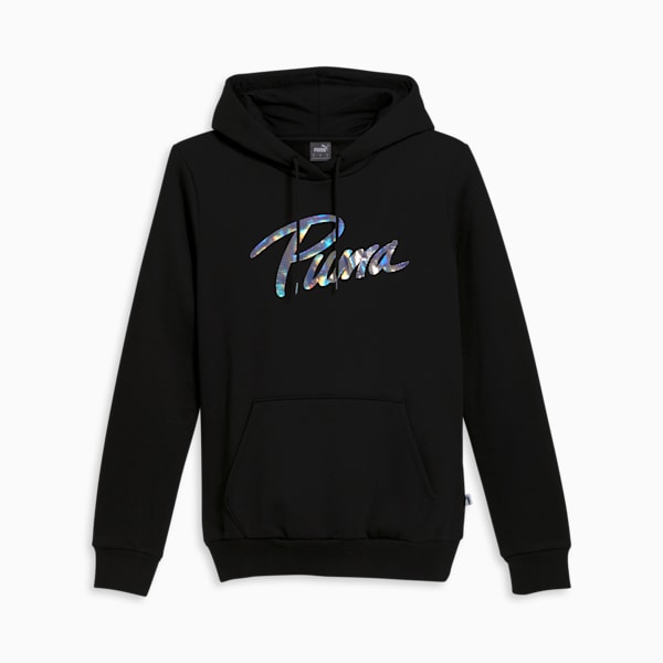 PUMA Iridescent Women's Hoodie, PUMA Black, extralarge