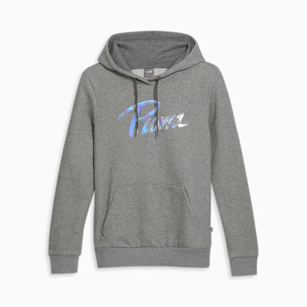 Grey and white puma hoodie cheap