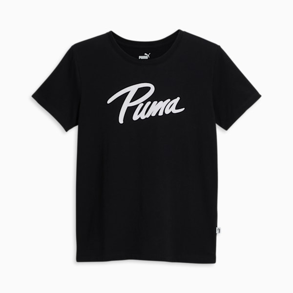 Puma black and white t shirt sales
