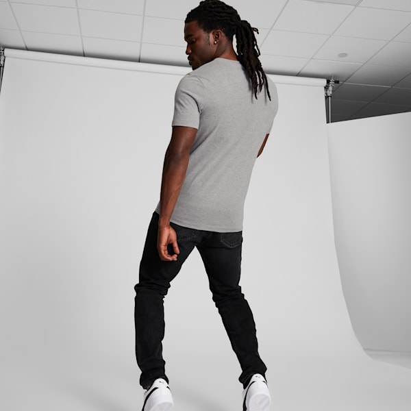 Along The Line Men's Tee, Medium Gray Heather, extralarge