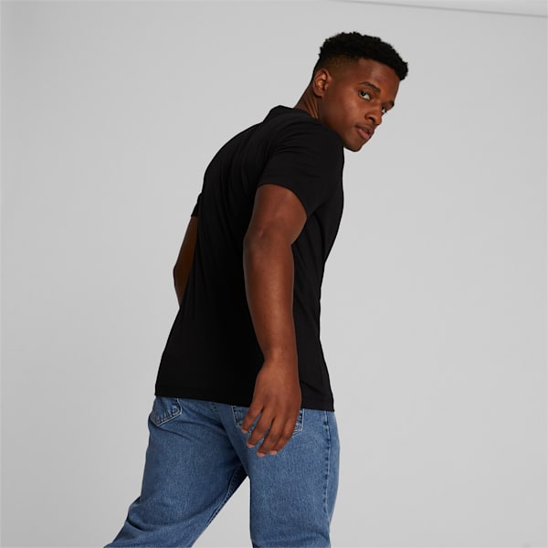 Essentials+ Men's Multicolor Tee, PUMA Black, extralarge