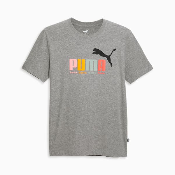 Essentials+ Men's Multicolor Tee, Medium Gray Heather, extralarge