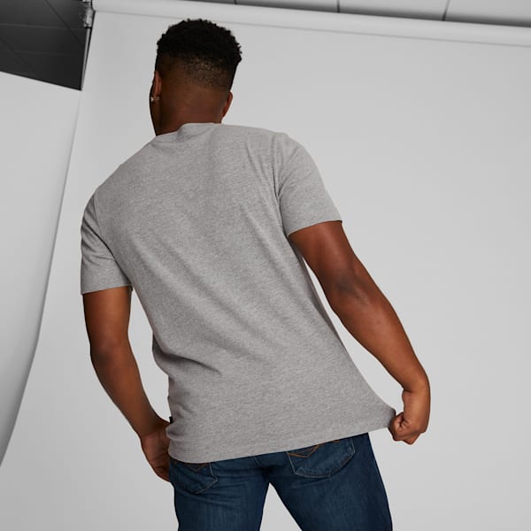 Essentials+ Men's Multicolor Tee, Medium Gray Heather, extralarge