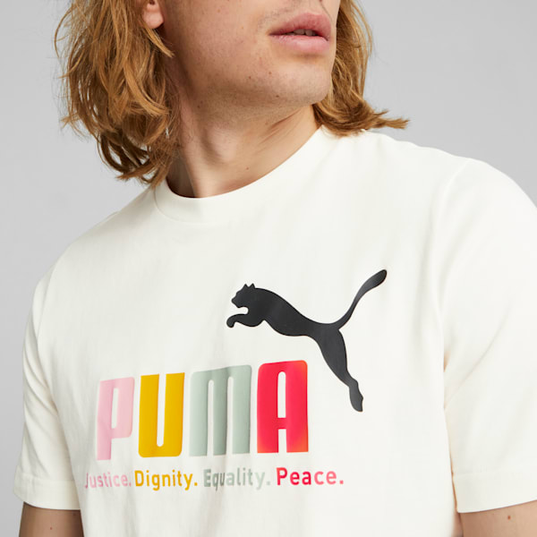 Essentials+ Men's Multicolor Tee, Warm White, extralarge