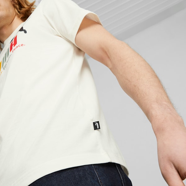 Essentials+ Men's Multicolor Tee, Warm White, extralarge