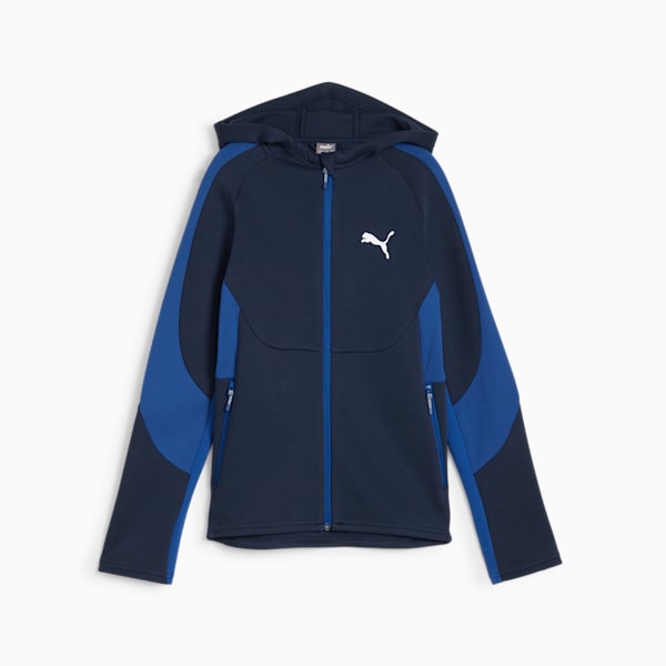 EVOSTRIPE Big Kids' Full-Zip Hoodie, Club Navy, extralarge