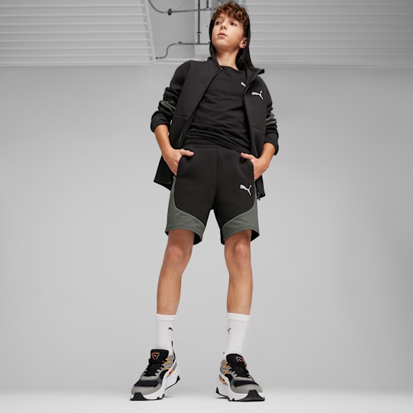 EVOSTRIPE Youth Shorts, PUMA Black, extralarge-GBR