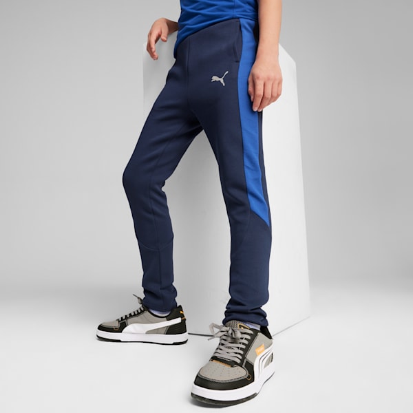 Pantalon de survêtement en maille EVOSTRIPE Enfant et Adolescent, Club Navy, extralarge