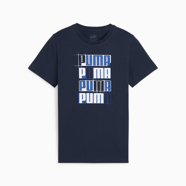ESS+ LOGO LAB Big Kids' Tee, Club Navy, extralarge