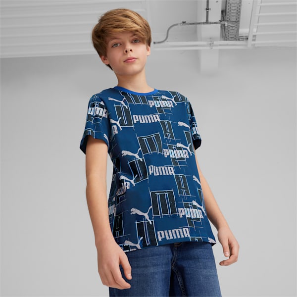 LOGO LAB Youth Tee, Cobalt Glaze, extralarge-IND
