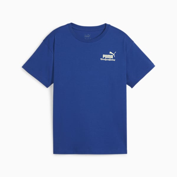 Playera estampada para niños mayores ESS+ MID 90s, Cobalt Glaze, extralarge