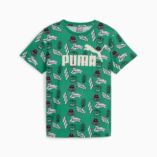 ESS+ MID 90s AOP Big Kids' Tee, Archive Green, extralarge