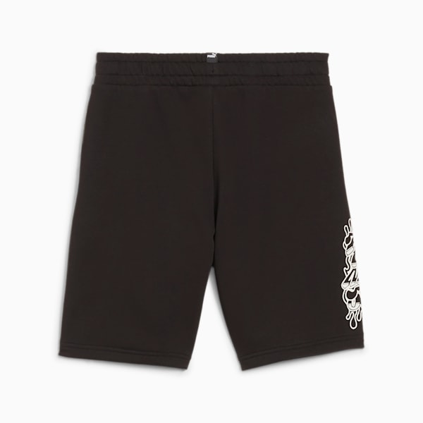 ESS+ Mid 90s Big Kids' Shorts, PUMA Black, extralarge