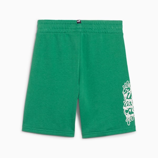 ESS+ Mid 90s Big Kids' Shorts, Archive Green, extralarge