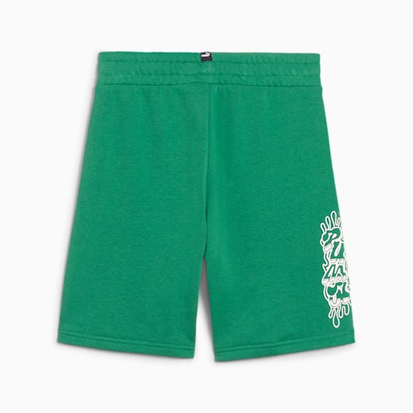 ESS+ Mid 90s Big Kids' Shorts, Archive Green, extralarge