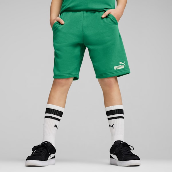 ESS+ Mid 90s Big Kids' Shorts, Archive Green, extralarge