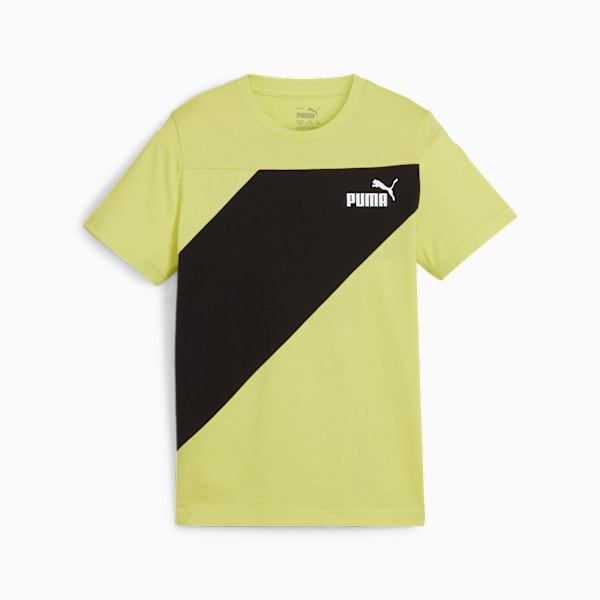 PUMA POWER Tee Youth, Lime Sheen, extralarge