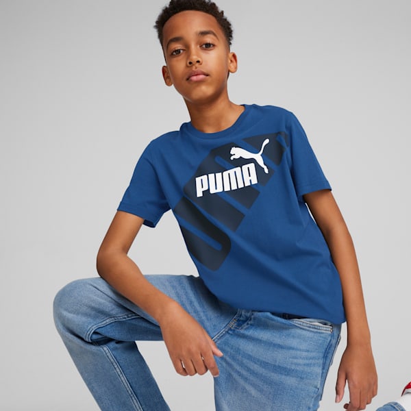 POWER Youth Graphic T-shirt, Cobalt Glaze, extralarge-IND