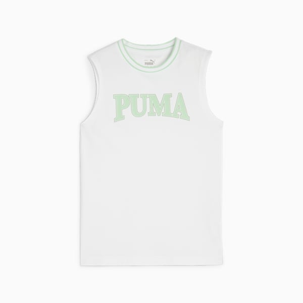 Camiseta de verano PUMA SQUAD para niños grandes, PUMA White, extralarge