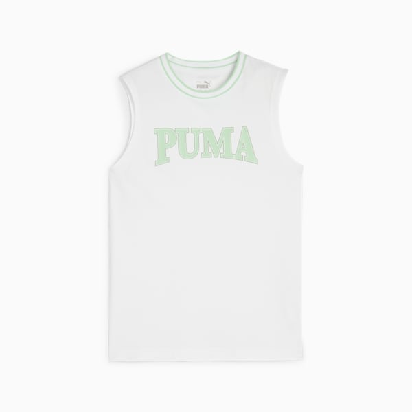 Camiseta de verano PUMA SQUAD para niños grandes, PUMA White, extralarge