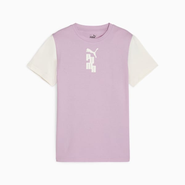 READY SET BETTER Big Kids' Tee, Grape Mist, extralarge