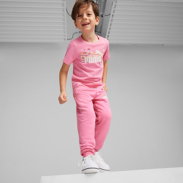 Playera para niños ESS+ SUMMER CAMP, Fast Pink, extralarge