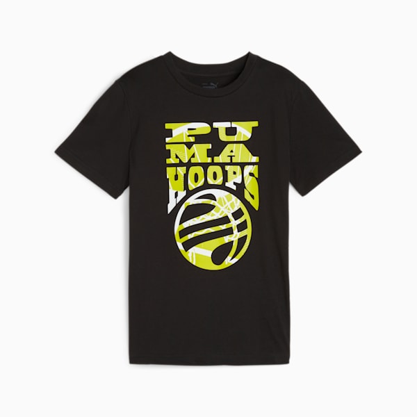 BASKETBALL BLUEPRINT Youth T-shirt, PUMA Black, extralarge-AUS