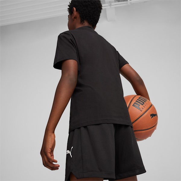 BASKETBALL BLUEPRINT Youth T-shirt, PUMA Black, extralarge-AUS