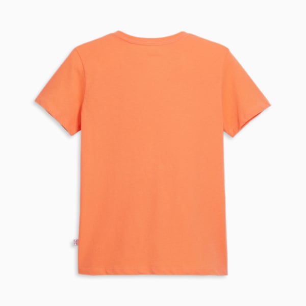 PUMA Lux Women's Graphic Tee, Bright Melon, extralarge