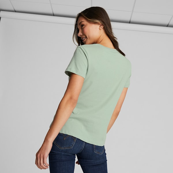 Camiseta estampada para mujer PUMA, Green Fog, extralarge