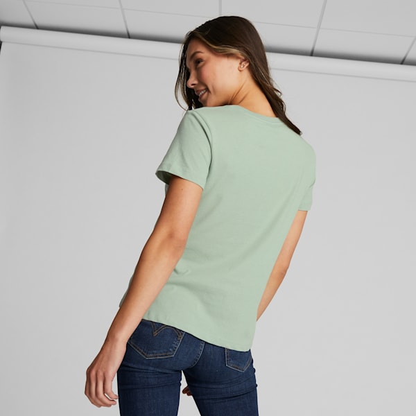 Women's PUMA Graphic Tee, Green Fog, extralarge