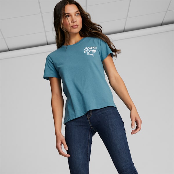 Move Women's Graphic Tee, Bold Blue, extralarge