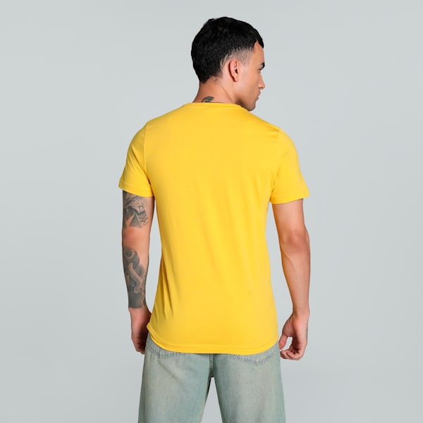 Men's Graphic Logo Slim Fit Tee, Sun Ray Yellow, extralarge-IND