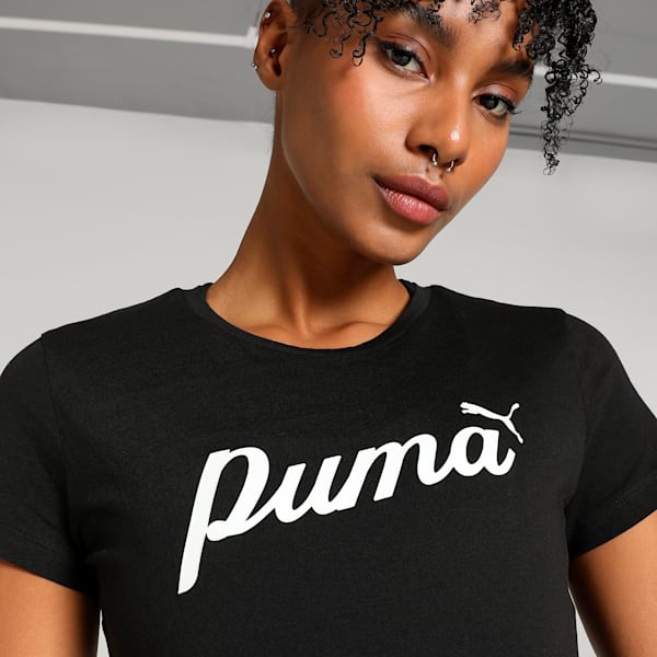 T-shirt Script ESS+ Femme, PUMA Black, extralarge