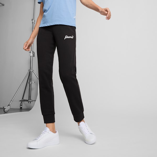 Pants para mujer ESS+ Script, PUMA Black, extralarge