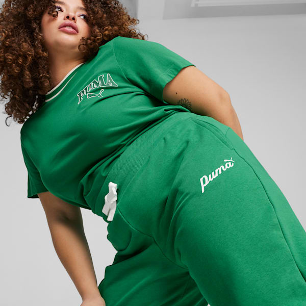 ESS+ Script Women's Sweatpants, Archive Green, extralarge